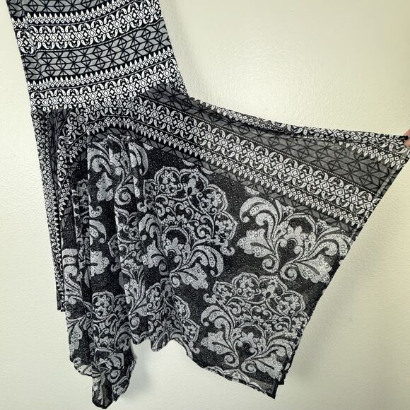 INC International Concepts Fairycore Convertible Dress Skirt Black White Medium - Picture 7 of 16